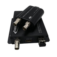 1 Ch 3G SDI over Fiber Extender & the Receiver with 1080P HDMI