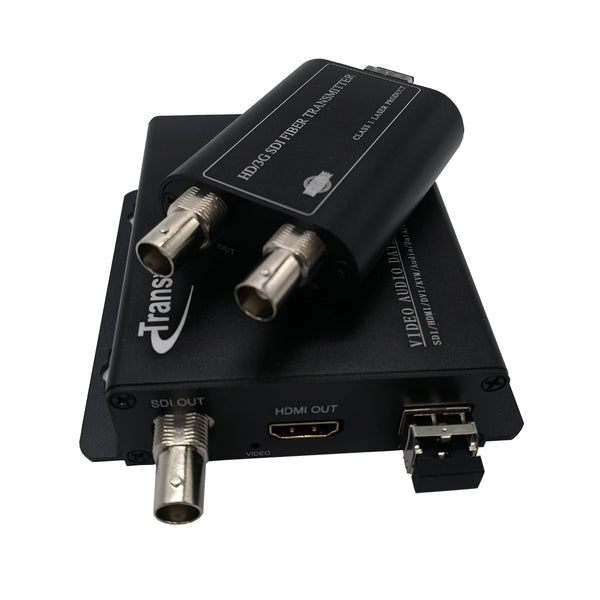3G-SDI Over Fiber Extender to 10 Km, Receiver with 1 Ch SDI & 1 Ch HDMI Output,Supports SMPTE 424M