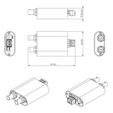 10 Km までのファイバーエクステンダー、1 チャンネル SDI および 1 チャンネル HDMI 出力を備えたレシーバー、SMPTE 424M をサポートする 3G-SDI