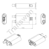 3G-SDI Over Fiber Extender to 10 Km, Receiver with 1 Ch SDI & 1 Ch HDMI Output,Supports SMPTE 424M