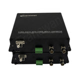 2 Ch 3G-SDI & 1 Ch RS 422 Data to Optic Fiber Converter over 10 Km Fiber, with SMPTE 424M