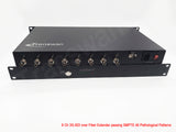 8/16 Ch x 3G/HD/SD-SDI Over Fiber Extender to 10Km with SMPTE 3K93K Connector