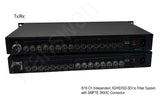 8/16 Ch x 3G/HD/SD-SDI Over Fiber Extender to 10Km with SMPTE 3K93K Connector