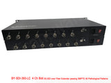 4/8 Ch 2 Way (Bidi) x 3G/HD/SD-SDI to Fiber Converter over 10Km SMF with SMPTE 3K93K Connector