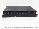 8/16 Ch 12G-SDI to Fiber Converter over 0~10Km SMF Passing All Pathological Pattern