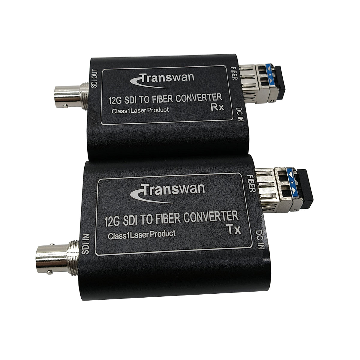 ファイバーエクステンダー経由の 12G/6G/3G-SDI – Transwan