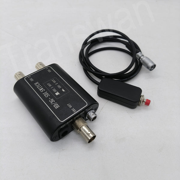 3G/HD/SD-SDI Swtcher 2 Ch Input, One or the Other Output Toggled by Button
