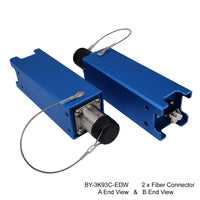 SMPTE Hybrid Alternative Connector Adapter Converts from 3K93C Connectors EDW/FXW to Standard Duplex Single-mode Cables