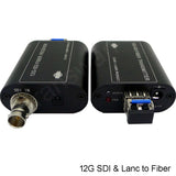 Lanc Remote Control & 12G/3G-SDI to Optic Fiber Converter over 10+Km SMF or 550 Meters MMF