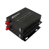 4 ポート USB 2.0/1.1 ハブ、ファイバー エクステンダー経由で最大 5 キロメートルのシングルモード ファイバーまたは 250 メートルのマルチモード ファイバー、SFP モジュール付き