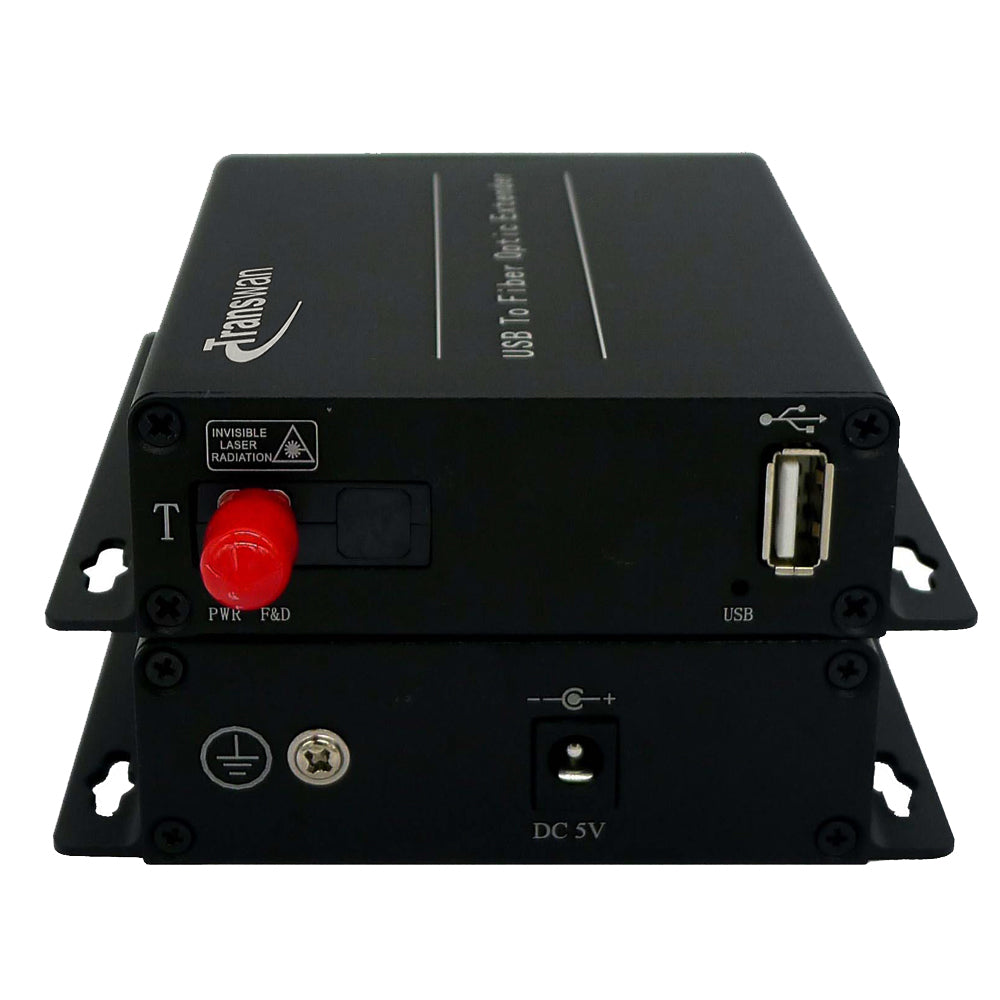 4 Ports USB 2.0/1.1 Signal Over Fiber Optic Slip Ring to Max 5 Kilomet ...
