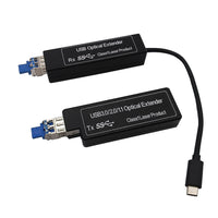 Mini USB 3.0/2.0/1.1 Pigtailed Type C over Single-mode Fiber Extender to Max 250 Meters, USB 3.0 Type C to Fiber