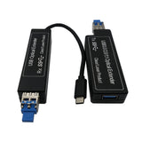 Mini USB 3.0/2.0/1.1 Pigtailed Type C over Single-mode Fiber Extender to Max 250 Meters, USB 3.0 Type C to Fiber