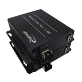 USB 2.0 Over Fiber Extender to Max 5 Kilometers Singlemode Fiber or 500 Meters Multimode Fiber, Compatible with USB 1.1, w/SFP Module