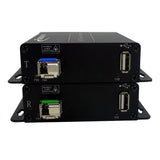 USB 2.0 über Glasfaser Extender bis max. 5 Kilometer Singlemode-Glasfaser oder 500 Meter Multimode-Glasfaser, kompatibel mit USB 1.1, mit SFP-Modul