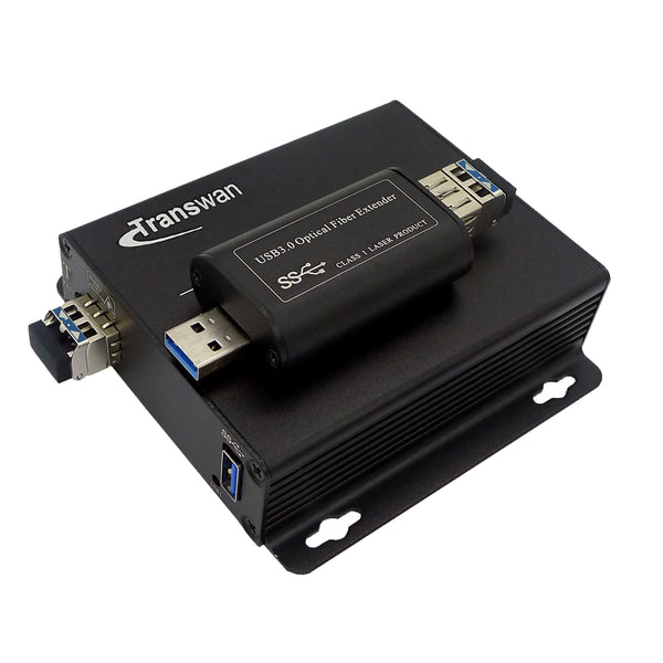 USB 3.0-Glasfaser-Extender für maximal 250 Meter über Singlemode-Glasfaser mit SFP-Modul, unterstützt 5 Gbit/s Geschwindigkeit