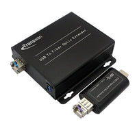 USB 3.0 Fiber Extender to Max 250 Meters over Single-mode Fiber w/ SFP module, Support 5Gbps Speed