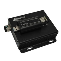 USB 3.0-Glasfaser-Extender für maximal 250 Meter über Singlemode-Glasfaser mit SFP-Modul, unterstützt 5 Gbit/s Geschwindigkeit