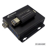 USB 3.0 Fiber Optic Extender over Max 100 Meters (330 Feet) OM3+ Multi-mode Fiber Optic Cable, Supports SuperSpeed 5 Gbps
