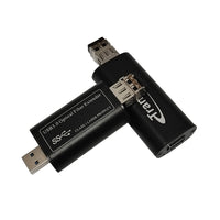Mini USB 3.0 Fiber Extender to Max 250 Meters over Single-mode Fiber w/ SFP module, Support 5Gbps Speed
