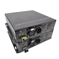 1 Ch Bi-Directional (2 Way) Line-Level XLR Balanced Audio Over Fiber Extender to 20 Km SMF or 500 Meters MMF