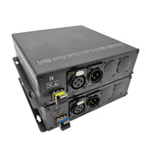 1 Ch Bi-Directional (2 Way) Line-Level XLR Balanced Audio Over Fiber Extender to 20 Km SMF or 500 Meters MMF