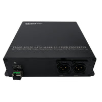 Cascades 2 Ports (L&R) IN 4~6 Ports OUT XLR Balanced Line Audio  over Optic Fiber Extender Set Support 16 Bit with Broadcast Quality
