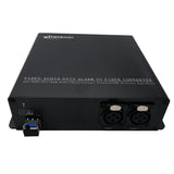 Cascades 2 Ports (L&R) IN 4~6 Ports OUT XLR Balanced Line Audio  over Optic Fiber Extender Set Support 16 Bit with Broadcast Quality