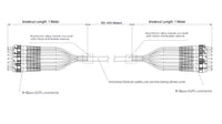 Field Armored Broadcast Breakout Single-mode Fiber Cables with Different Composed Fiber Connectors and Length