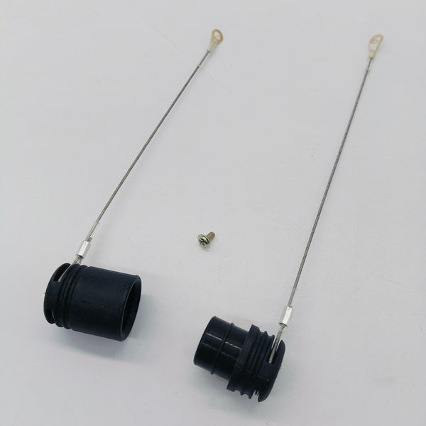 1 Paar Staubkappen und Stecker, kompatibel mit allen SMPTE 3K93C-Anschlüssen (Stecker und Buchse). 