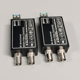 MADI Optical to MADI Coaxial Converter, Bidirectional 64-Channel Audio MADI Format Optical Extender SMF 10km & MMF 550M