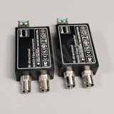 MADI Optical to MADI Coaxial Converter, Bidirectional 64-Channel Audio MADI Format Optical Extender SMF 10km & MMF 550M