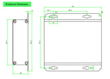 2 Ch Bi-directional (2 Way) Contact Closure over Fiber Extender over 2 Km MM Fiber or 20 Km SM Fiber wtih SFP Module