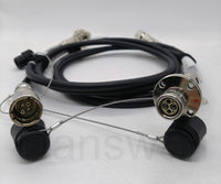 SMPTE311M 3K.93C ハイブリッド カメラ光ケーブル、固定プラグおよびソケット (FMW-PUW) SMPTE コネクタ付き