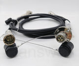 SMPTE311M Hybrid Cable with FMW-PUW SMPTE 3K.93C Connector with Same Screw Size as LEMO's