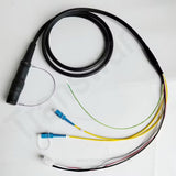 SMPTE 311M 3K93C FUW &amp; PUW Hybridkabel Breakout zu 2 x Glasfaser + 4 x Signal- und Stromleitungen