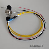 SMPTE311M 3K93C Connector FXW & EDW with Tails of 2 x Fiber Connector & 4 x Wires