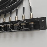 High-Density SMPTE Hybrid Fiber Patch Panel 8 x FMW-PUW Cables In OB Van & Studio Room