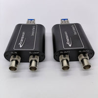 Genlock (CVBS/ BB/ Tri-Level ) over Optic Fiber Extender with Mini Size, BMD Sync Generator Supported 1080i50 HD