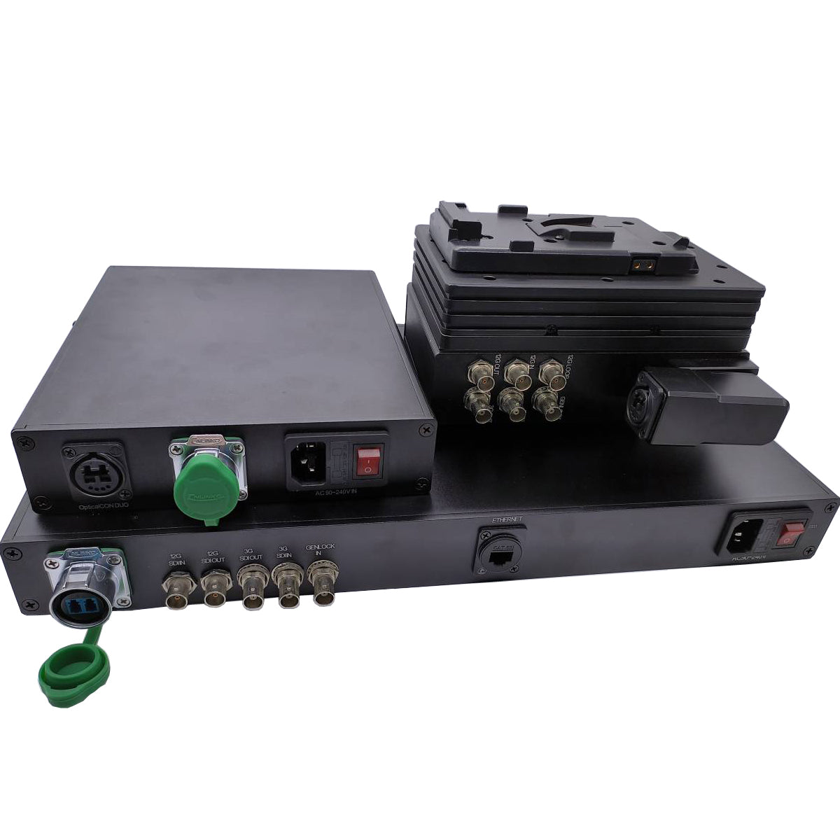 Fiber Optic Link between 4K Camera and Truck Transports SDI/ Ethernet ...