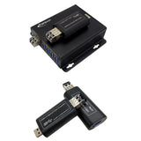 USB 3.0-Glasfaser-Extender über maximal 100 Meter (330 Fuß). OM3+ Multimode-Glasfaserkabel, unterstützt SuperSpeed ​​5 Gbit/s