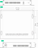 8/4Ch Bi-directional (2 Way) Contact Closure to Fiber Converter over 2 Km MM Fiber or 20 Km SM Fiber