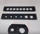 2U Front Panel for SMPTE Hybrid Cables Connectors (FXW/EDW FMW/PUW FMW/PBW)
