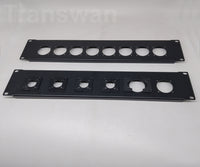 2U Front Panel for SMPTE Hybrid Cables Connectors (FXW/EDW FMW/PUW FMW/PBW)