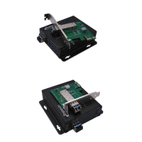 PCI-E-Karte zu USB 3.0-Hub (1~4 Port) über Glasfaser-Extender bis max. 100 Meter (330 Fuß) über Multimode-Glasfaser OM3+