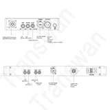 Panasonic Sony PTZ Camera Fiber Link with 1 Ch 12G-SDI+1 Ch Genlock+1G Ethernet+Remote Power