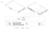 EFP-Glasfaserkamerasystem mit bidirektionalem 12G-SDI/1 Kanal 3G-SDI/10/100/1000 Ethernet/Genlock, funktioniert mit SMPTE Hybrid Elimination Device Adapter über 10 Kilometer Singlemode-Glasfaser.