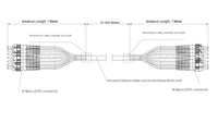 Field Armored Breakout Multi-Strands Single-mode Fiber Cables 10/30/50 Meters