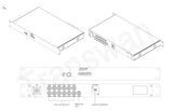EFP-Glasfaserkamerasystem mit bidirektionalem 12G-SDI/1 Kanal 3G-SDI/10/100/1000 Ethernet/Genlock, funktioniert mit SMPTE Hybrid Elimination Device Adapter über 10 Kilometer Singlemode-Glasfaser.