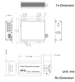 4 Ports USB 3.0 Hub to 250 Meters over Single-mode Fiber Optic Extender w/10 G SFP, Supports 5 Gbps Super-Speed